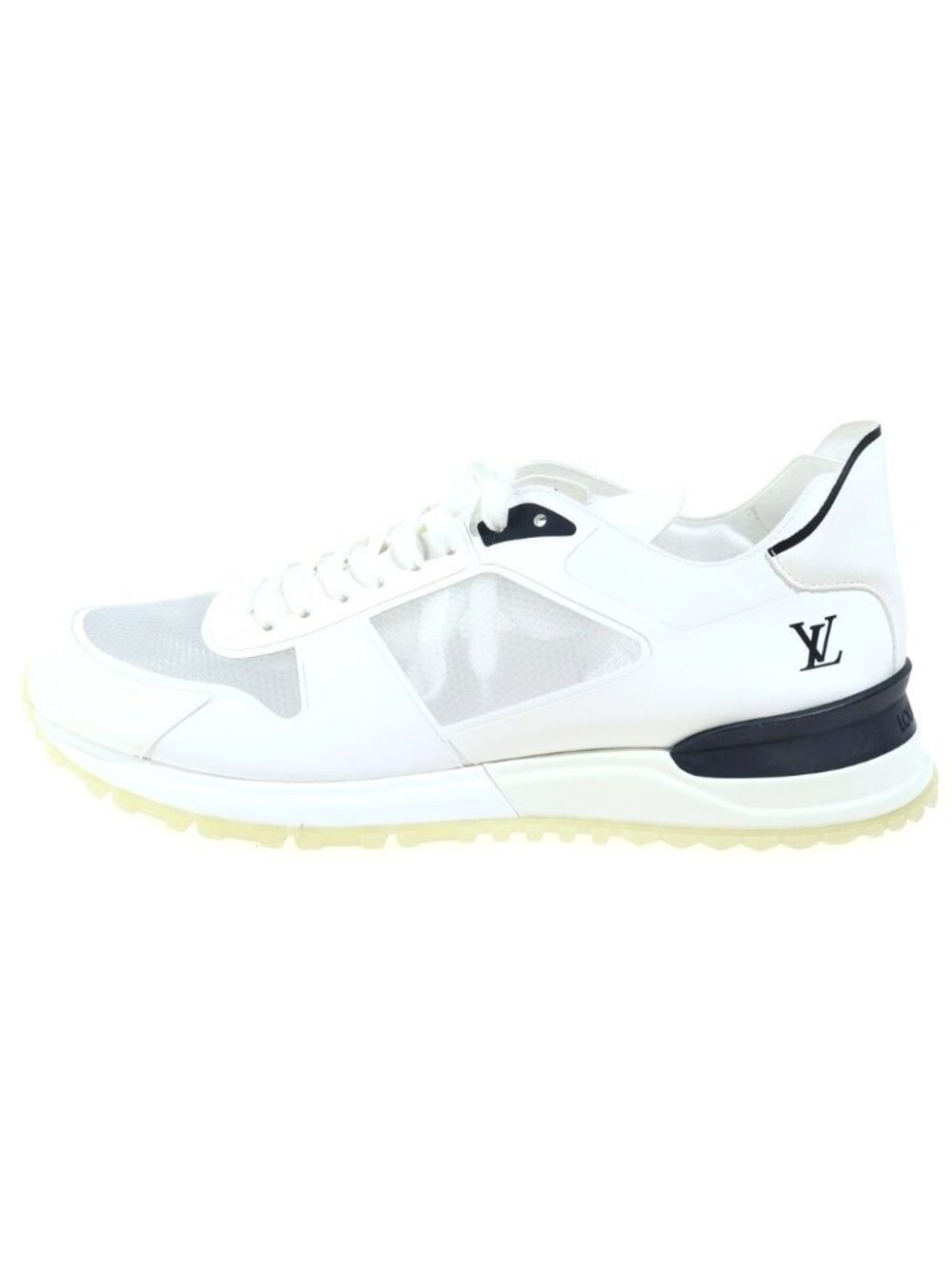 Louis Vuitton SS Virgil Era Run Away Line Clear Sneakers White 7.5